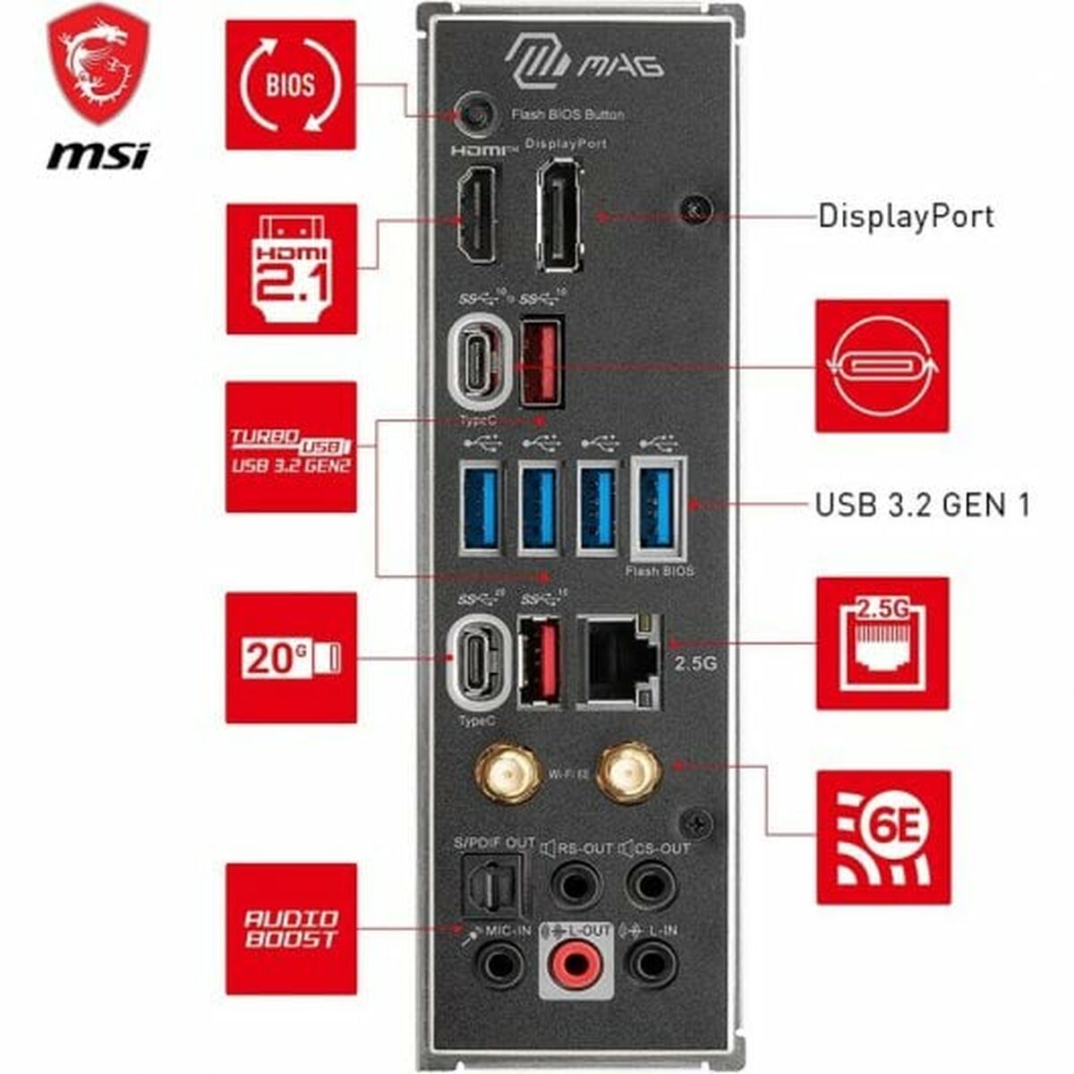 Материнская плата MSI MAG X670E TOMAHAWK WIFI AMD AMD X670 AMD AM5-3
