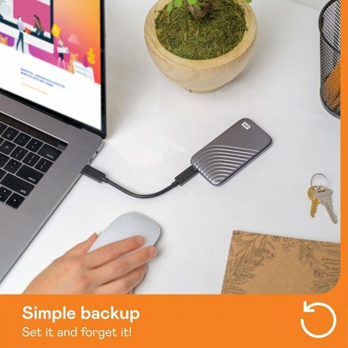 Внешний жесткий диск Western Digital My Passport 1 TB SSD-5