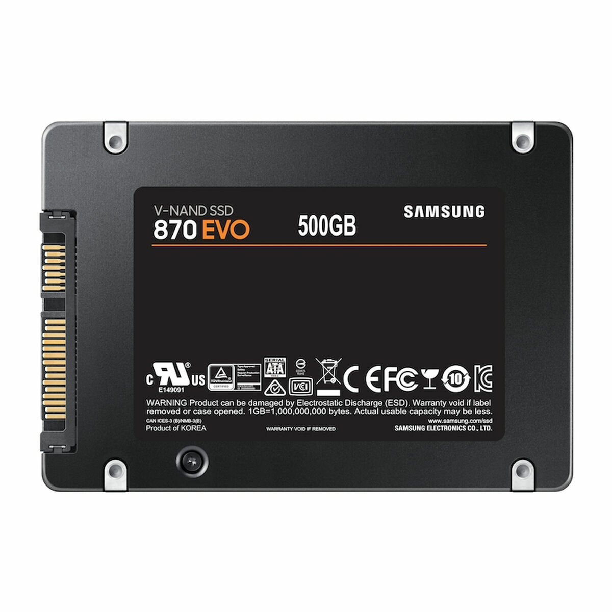 Жесткий диск Samsung MZ-77E500B/EU 2,5 SATA3 Внутреннее SSD 500 GB 500 GB SSD-3