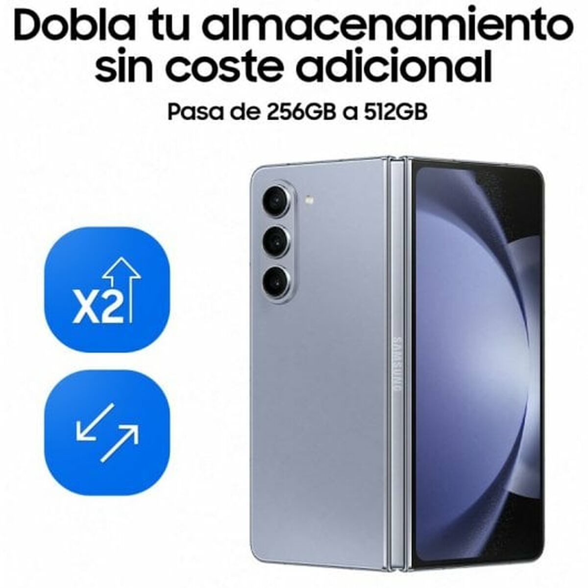 Samsung Galaxy Z Fold5 სმარტფონები კრემის 256 GB Octa Core 12 GB RAM 76-2