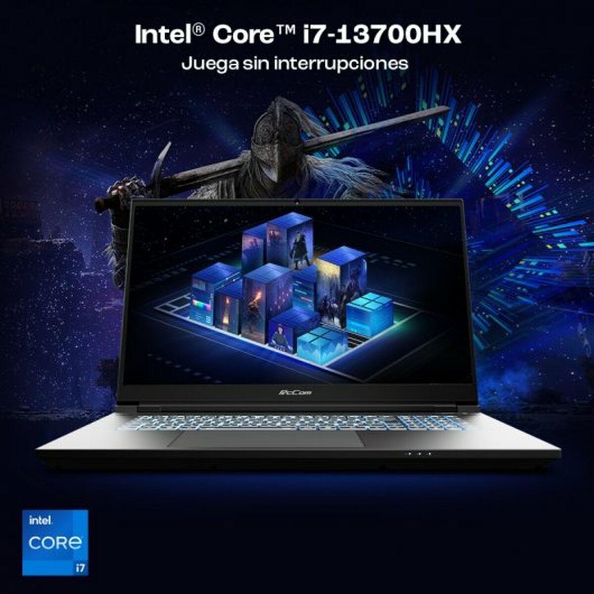 PcCom Revolt 4070 노트북 17. 3 인텔 코어 i7-13700HX 32GB RAM 500GB SSD Nvidia Geforce RTX 4070 스페인어 Qwerty-6