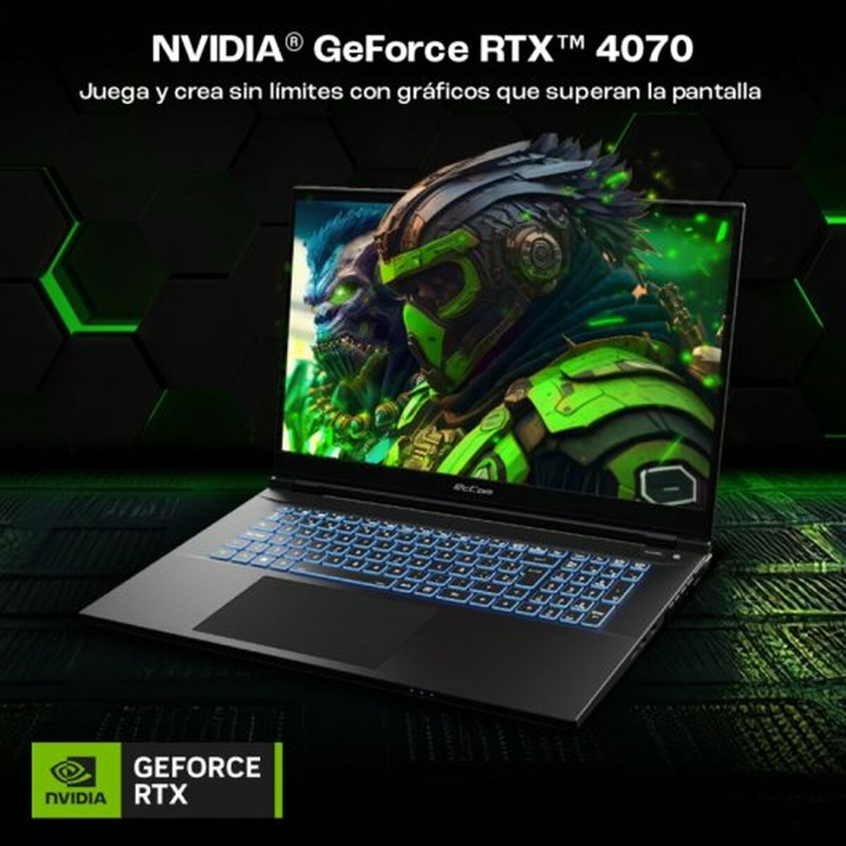 PcCom Revolt 4070 노트북 17. 3 인텔 코어 i7-13700HX 32GB RAM 500GB SSD Nvidia Geforce RTX 4070 스페인어 Qwerty-7
