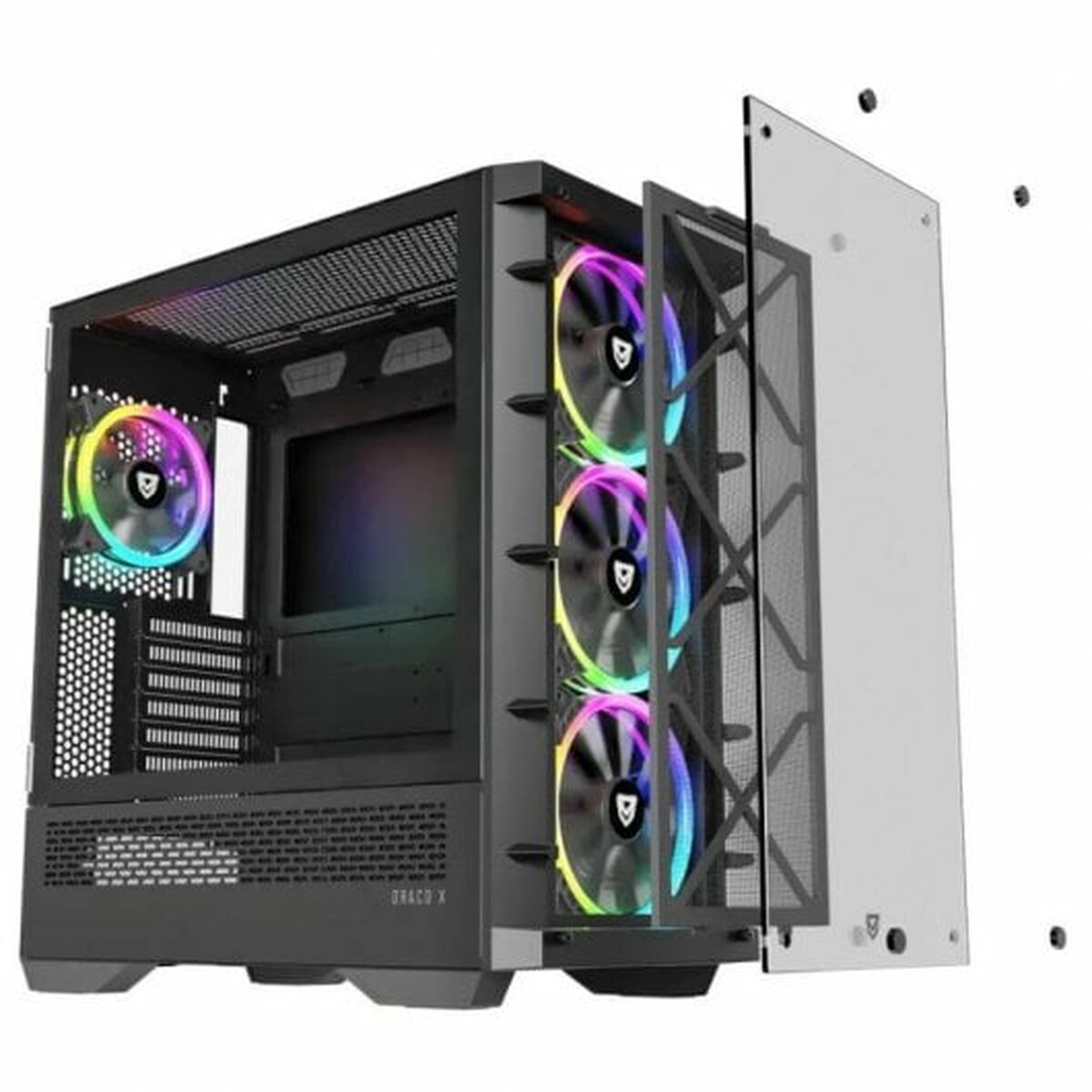 Блок полубашня ATX Galileo Nfortec Draco Чёрный-3
