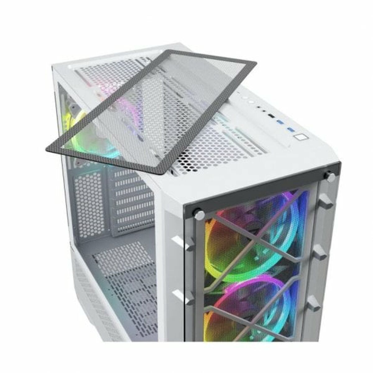 Блок полубашня ATX Galileo Nfortec Draco X White Белый-7