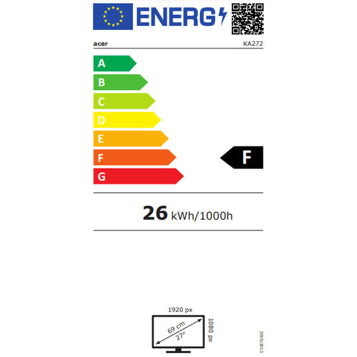 Монитор Acer KA272EBI 27 100 Hz-2