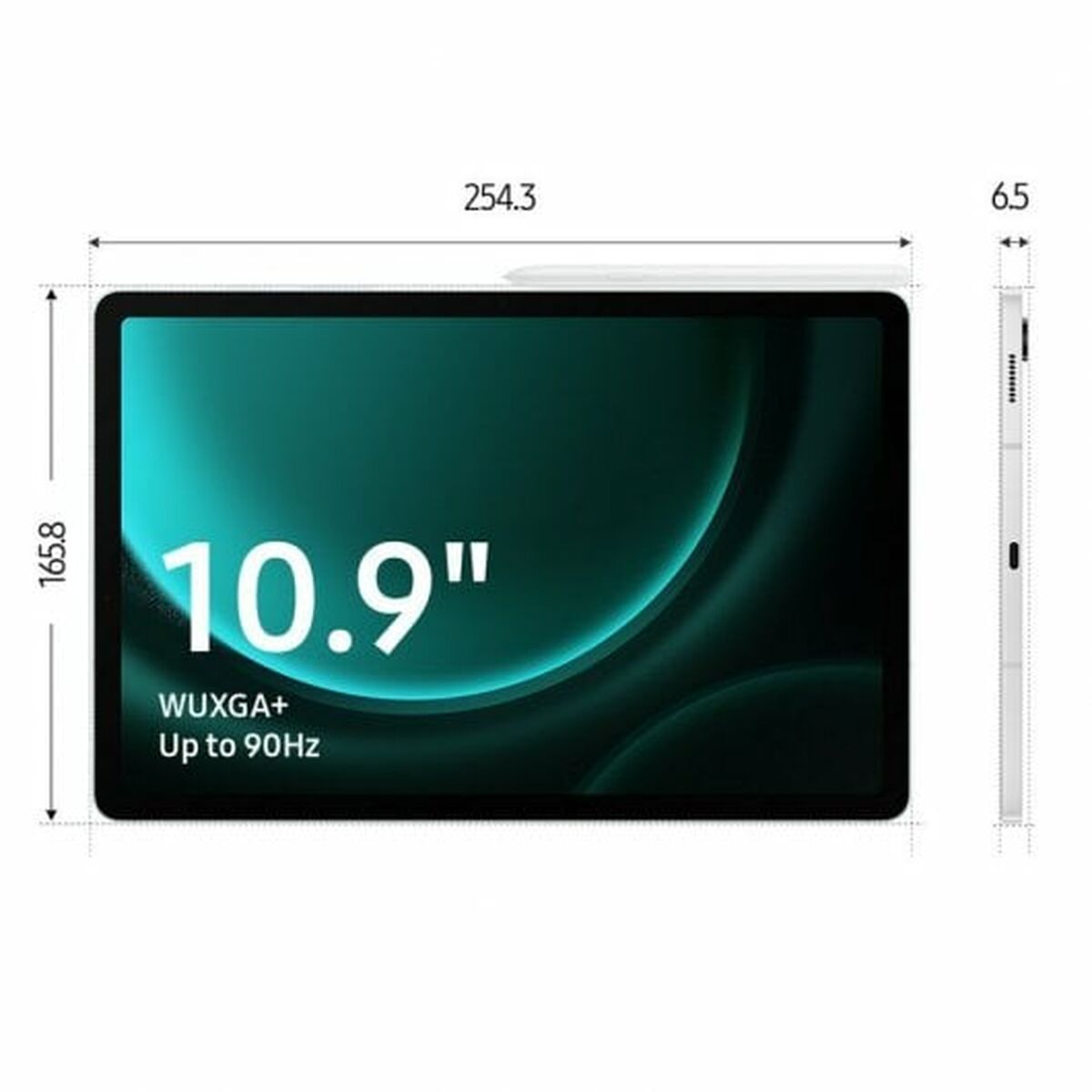سامسونگ Galaxy Tab S9 FE 8 گیگابایت رم 256 گیگابایت قرص سبز-4