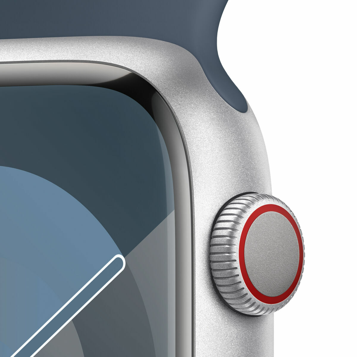 Умные часы Apple Watch Series 9 + Cellular 1,9 Синий Серебристый 45 mm-3