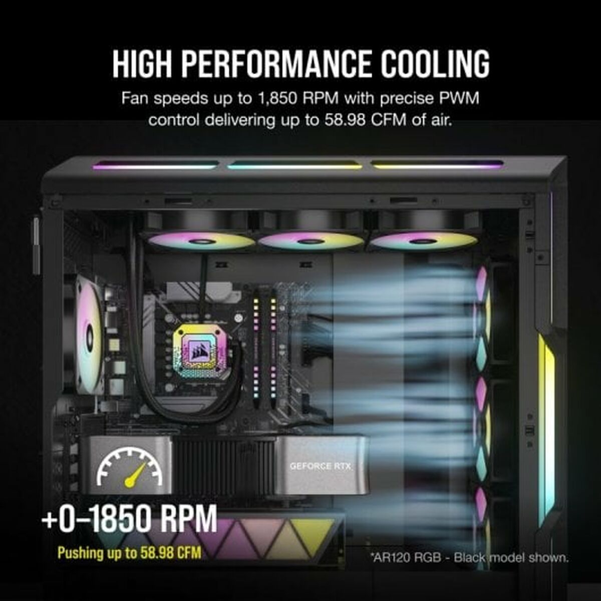 Вентилятор для ноутбука Corsair iCUE AR120-8
