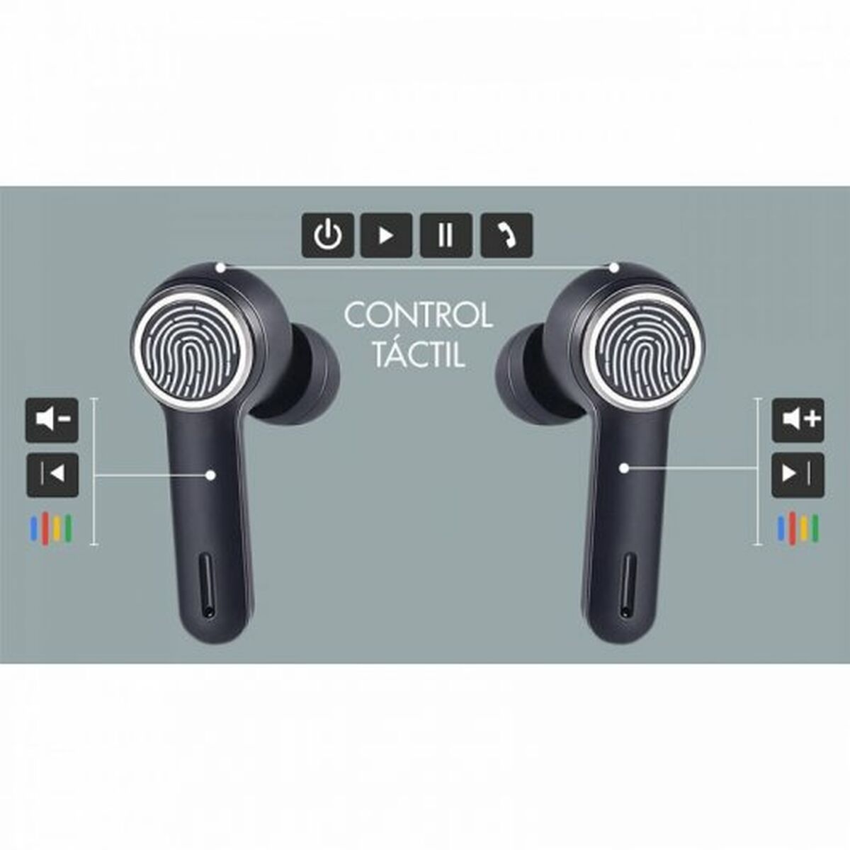 Наушники с микрофоном Avenzo AV-TW5007B Чёрный-4