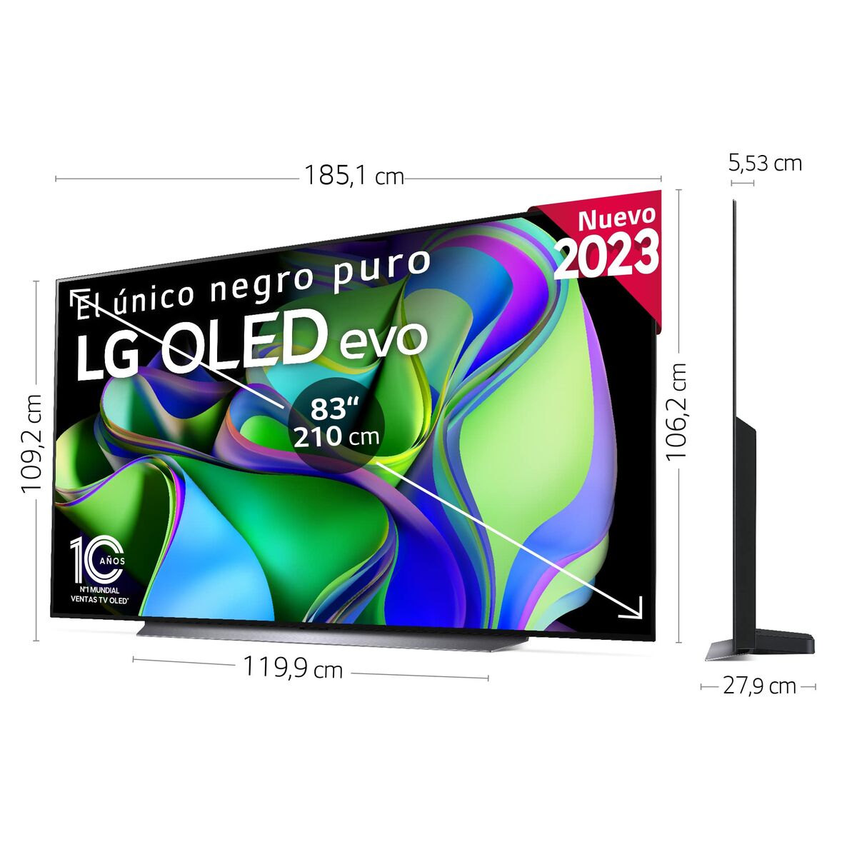 LG OLED83C34LA 4K Ultra HD HDR OLED Smart TV-3