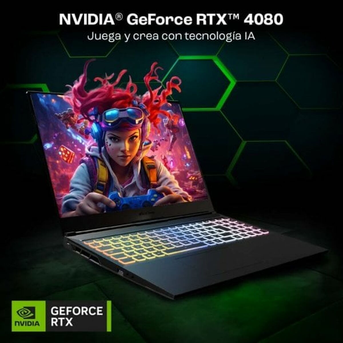 Ноутбук PcCom Revolt 4080 16 i9-13900HX 32 GB RAM 1 TB SSD NVIDIA GeForce RTX 4080-8