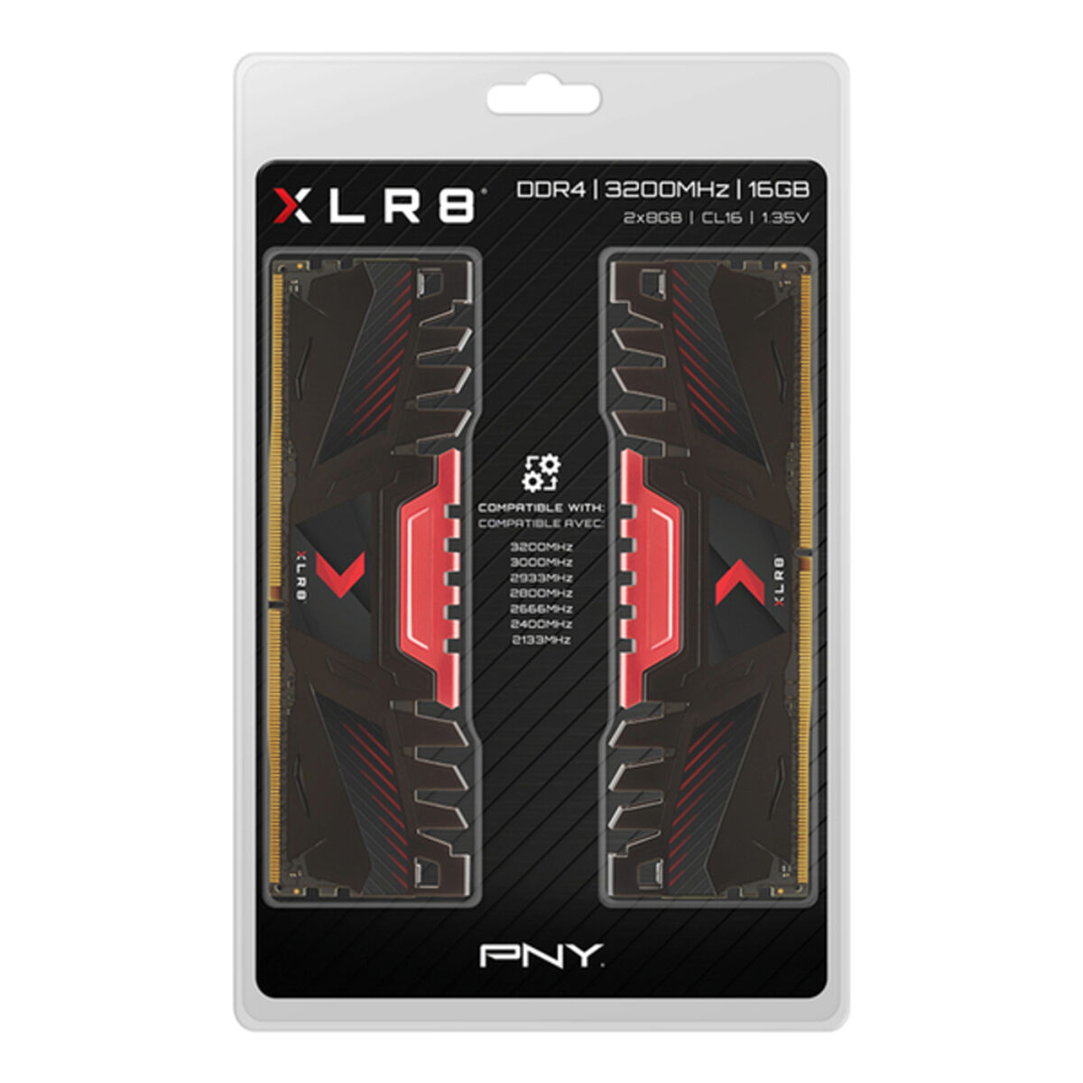 Память RAM PNY XLR8 16 GB DDR4 3200 Mhz CL16 16 Гб CL16 DIMM-3