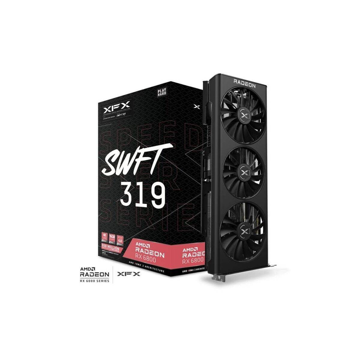 Графическая карта XFX RX-68XLAQFD9 16 GB RAM-6