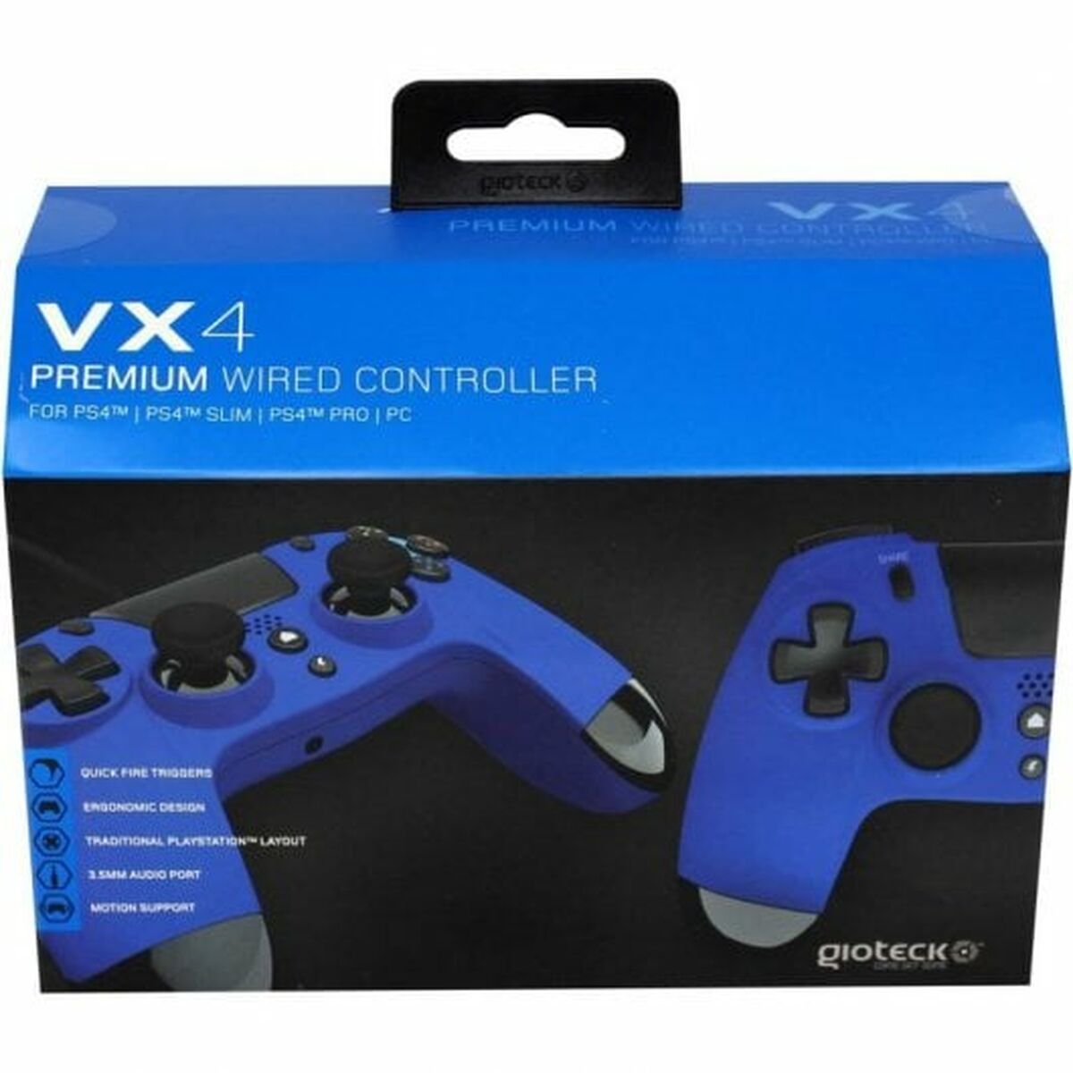 ゲームコンソールGIOTECK VX4PS4-42-MU Blue Bluetooth PC-2