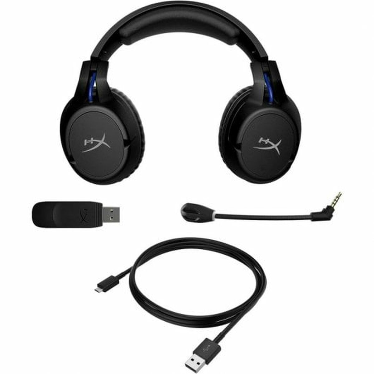 Наушники с микрофоном Hyperx Cloud Flight Синий Чёрный-4