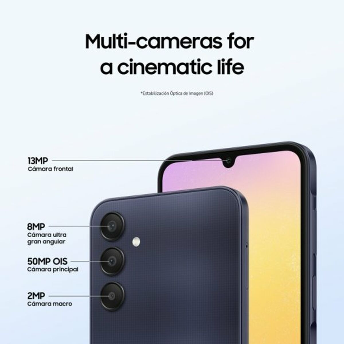 Samsung Galaxy A25 5G სმარტფონები 6.1 Octa Core 256 GB ყვითელი-5