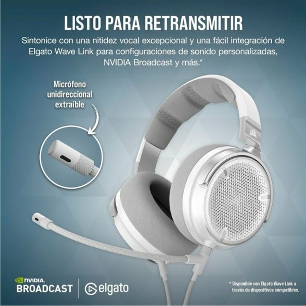 Наушники с микрофоном Corsair Virtuoso Pro Белый-5