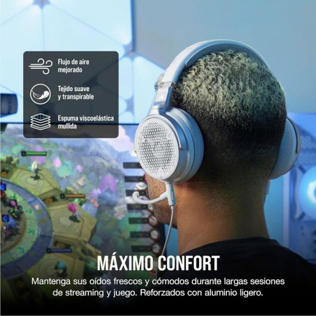 Наушники с микрофоном Corsair Virtuoso Pro Белый-6