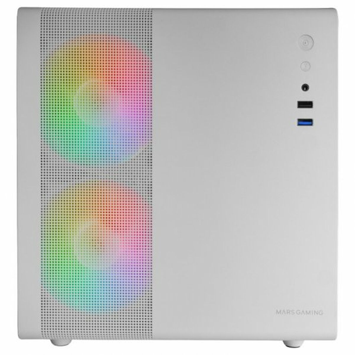 Блок полубашня ATX Galileo Mars Gaming MC-400 Белый Чёрный-4