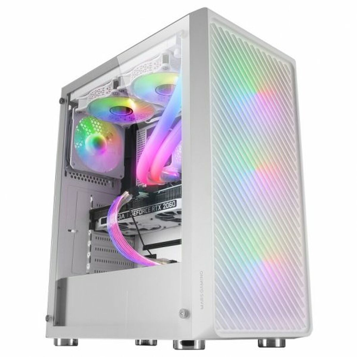 Блок полубашня ATX Galileo Mars Gaming MCFW Белый-3