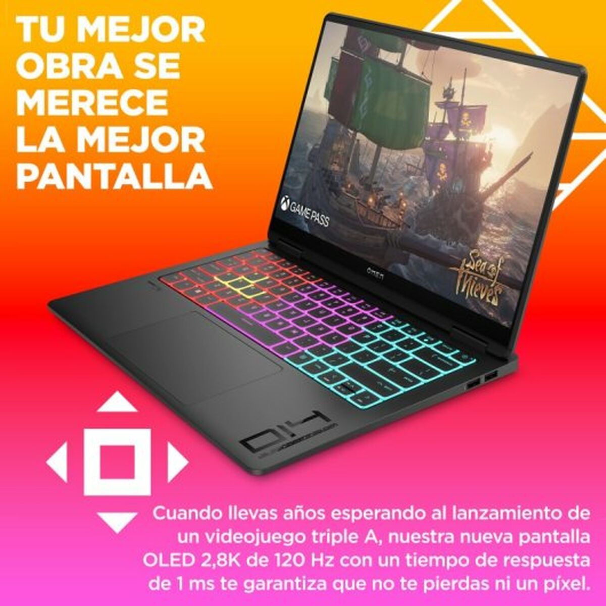 Ноутбук HP OMEN Transcend 14-fb0000ns 14 Intel Evo Core Ultra 7 155H 16 GB RAM 1 TB SSD Nvidia Geforce RTX 4060-6