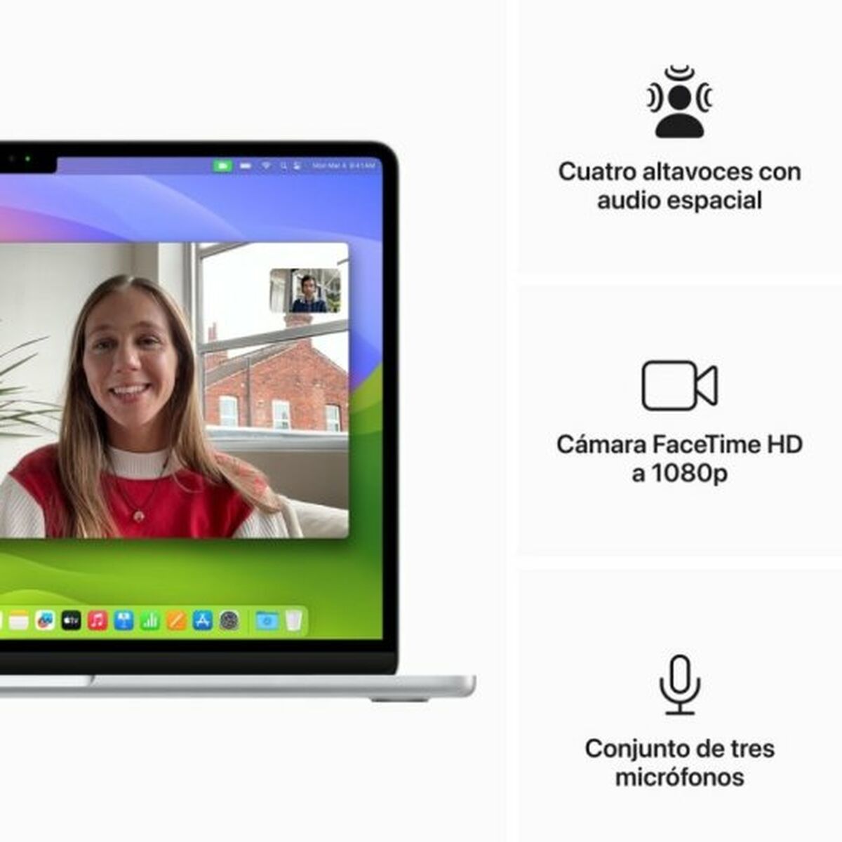 Ноутбук Apple MacBook Air Apple M3 13,6 8 GB RAM 512 Гб SSD M3-6