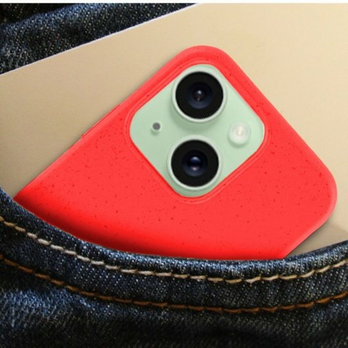 Cool iPhone 15 Plus Mobile Phone Case Red Apple-5