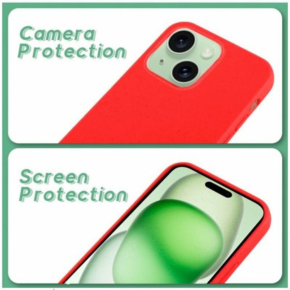 Cool iPhone 15 Plus Mobile Phone Case Red Apple-6