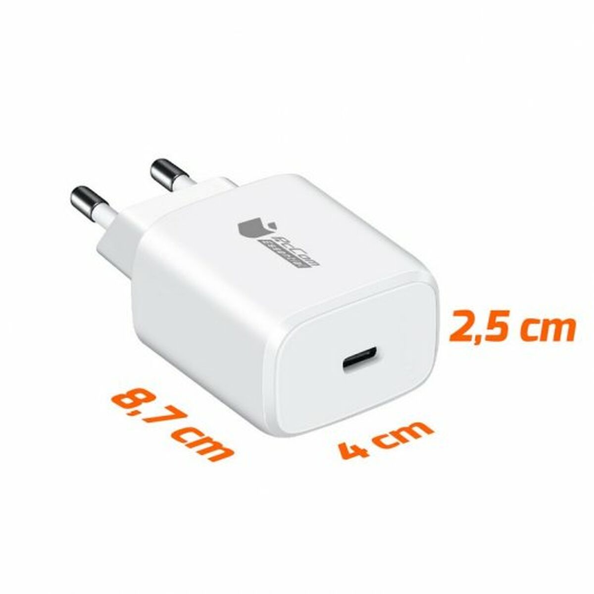 充電插座+電纜-USB-C PcCom白色20 W-4