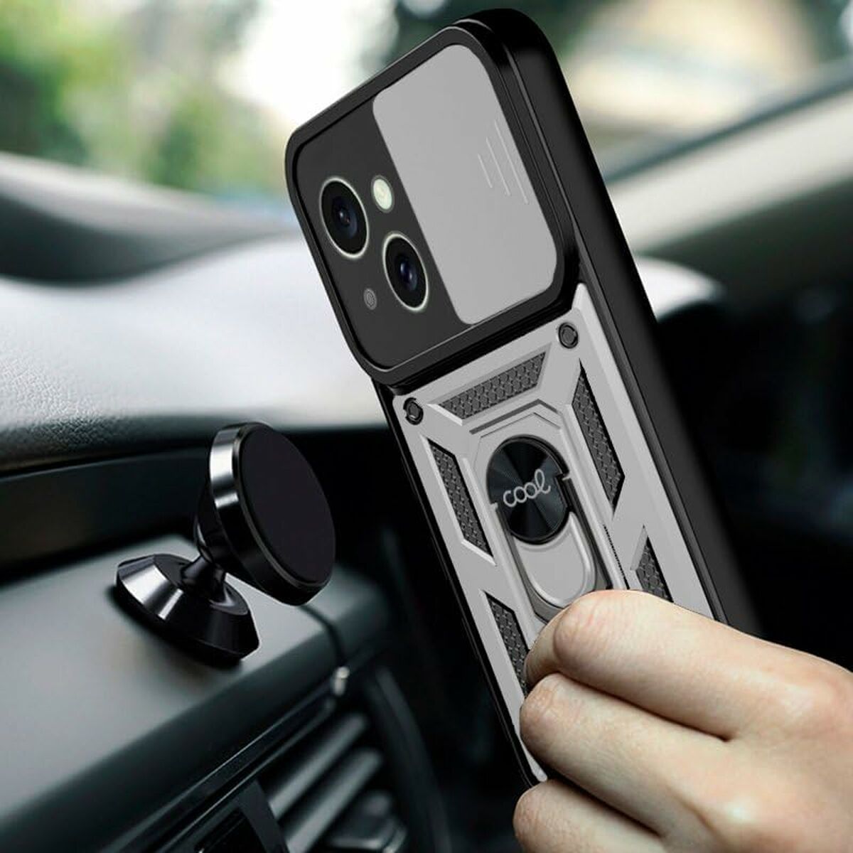 Cool iPhone 15 Plus Mobile Phone Case Silver Apple-2