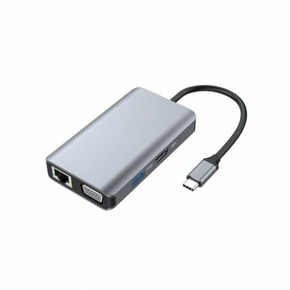 USB-разветвитель Conceptronic DONN21G Чёрный Серый 100 W (1 штук)-4
