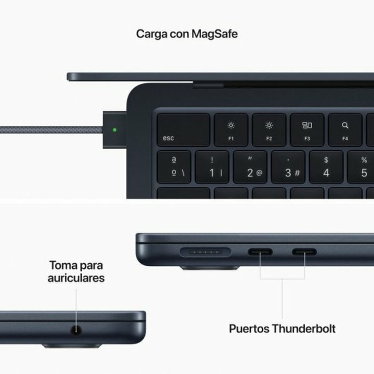 Ноутбук Apple  Macbook Air Apple M2 13,6 M2 8 GB RAM 512 Гб SSD-8
