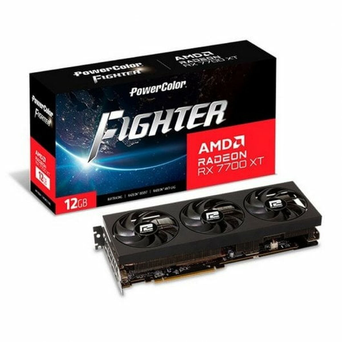 Графическая карта Powercolor AMD RADEON RX 7700 XT 12 GB GDDR6-2