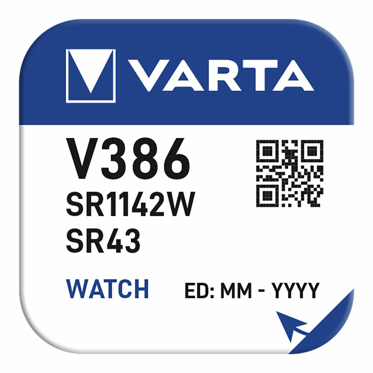 Кнопка ячейки Varta Silver Оксид серебра 1,55 V 1,5 V 1.5 V SR43 (1 Предметы)-2