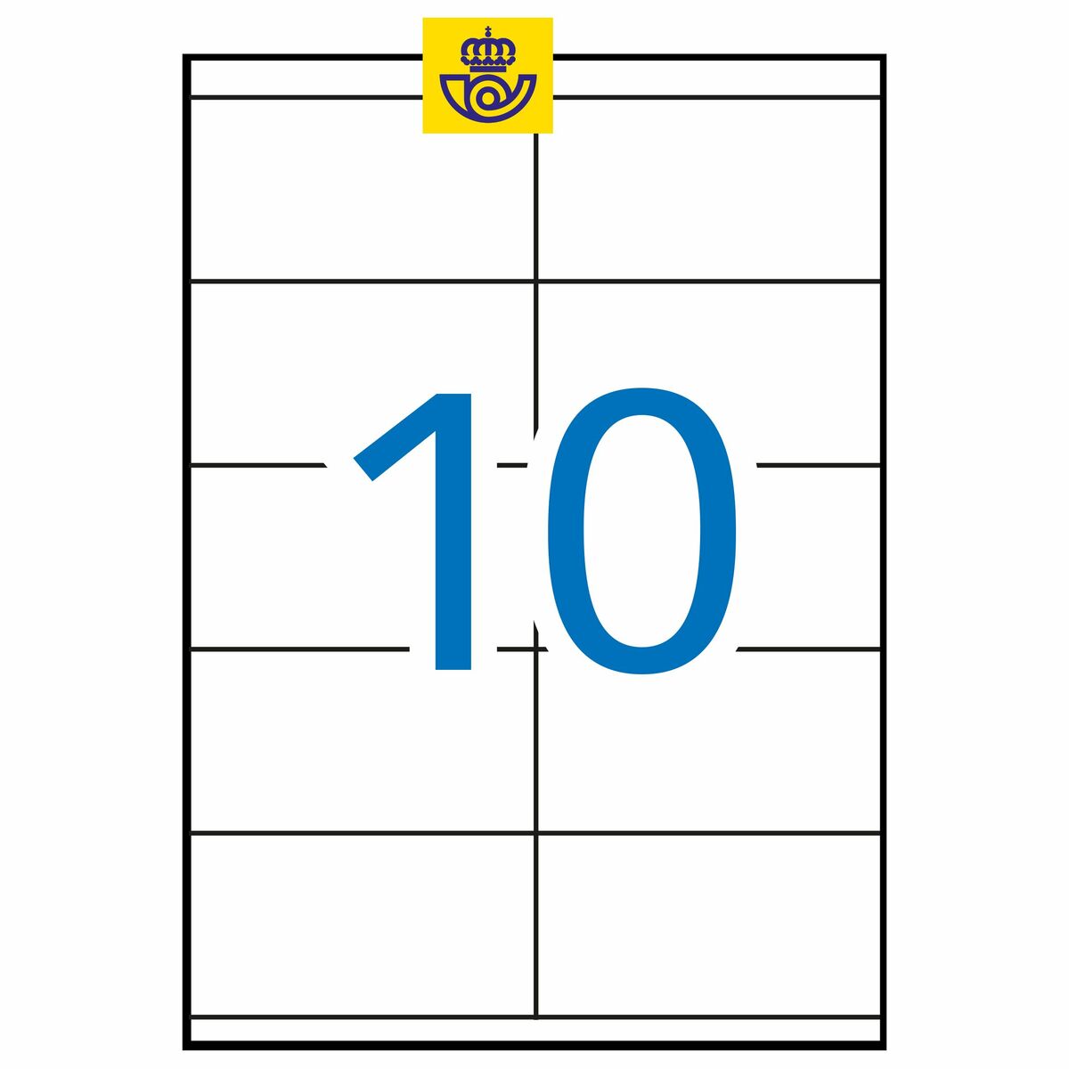 Клейкие этикетки Apli 1278 100 Листья 105 x 57 mm Белый-3