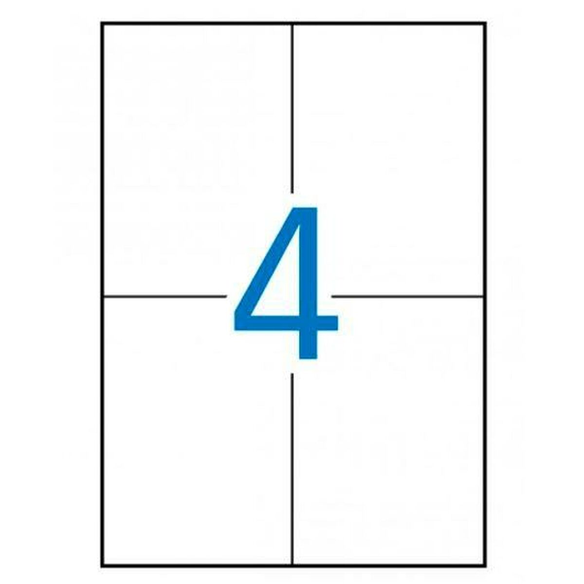 Клейкие этикетки Apli 581280 100 Листья 105 x 148 mm Белый-2