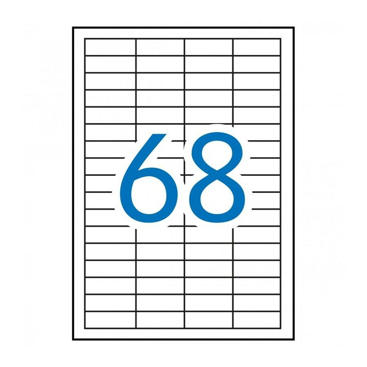 Клейкие этикетки Apli 581282 100 Листья 48,5 x 16,9 mm Белый-2