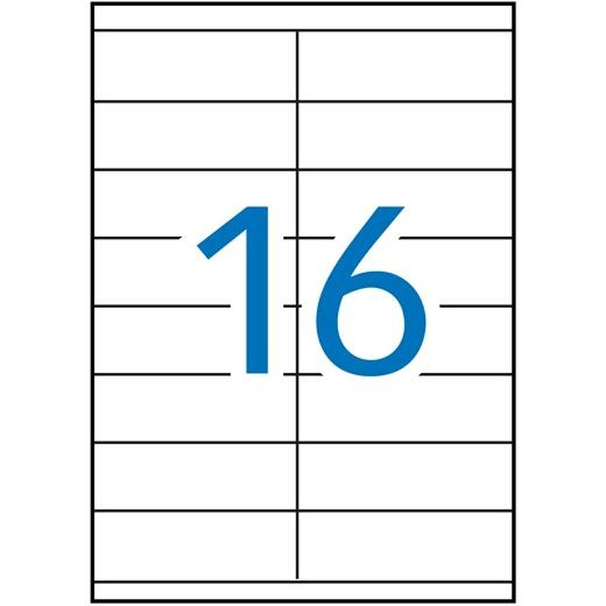 Клейкие этикетки Apli 1287 100 Листья 105 x 35 mm Белый-2