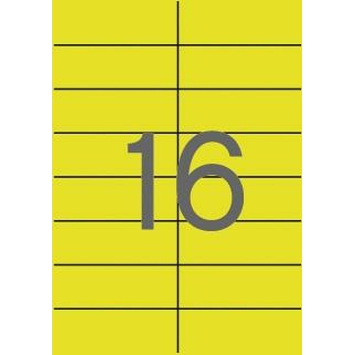 Этикетки для принтера Apli  Жёлтый 105 x 37 mm-2