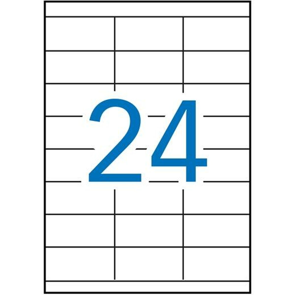 Клейкие этикетки Apli 1782 500 Листья 70 x 35 mm Белый-2