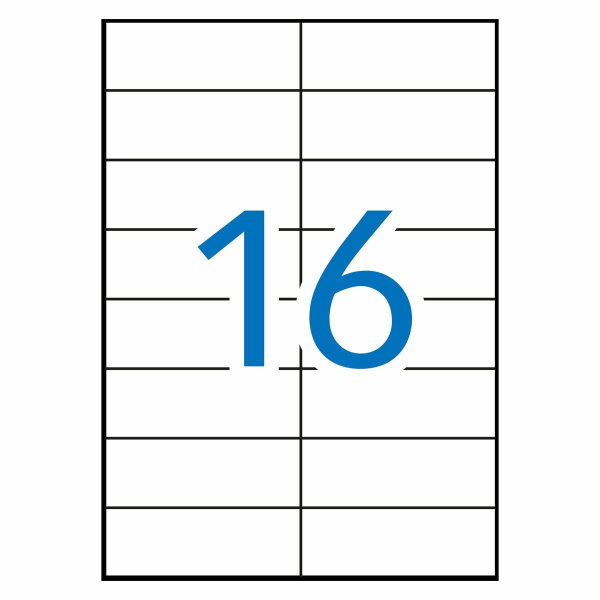Клейкие этикетки Apli 105 x 37mm Белый 105 x 37 mm-2