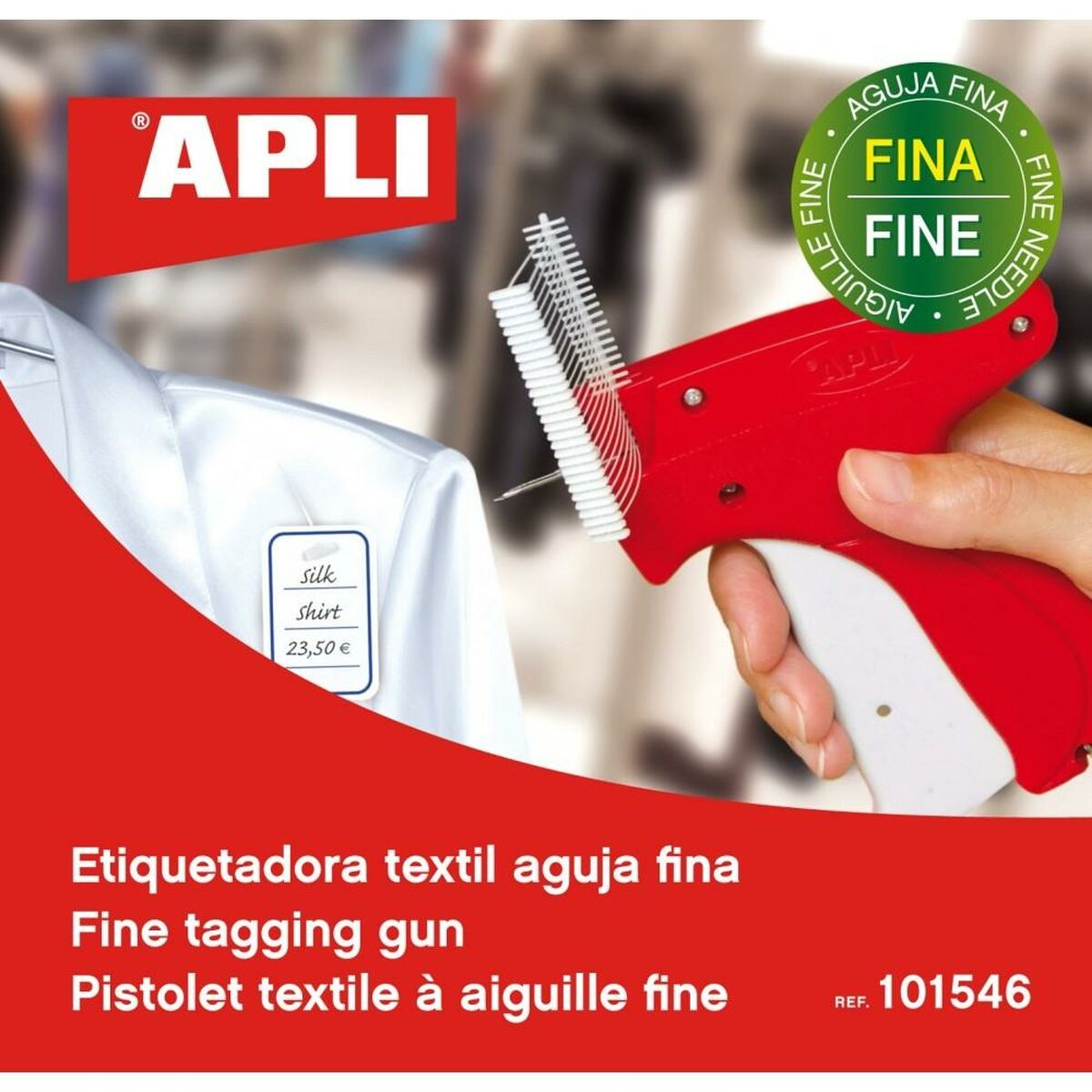 Manuel etiketleyici Apli 101546 Kırmızı-2
