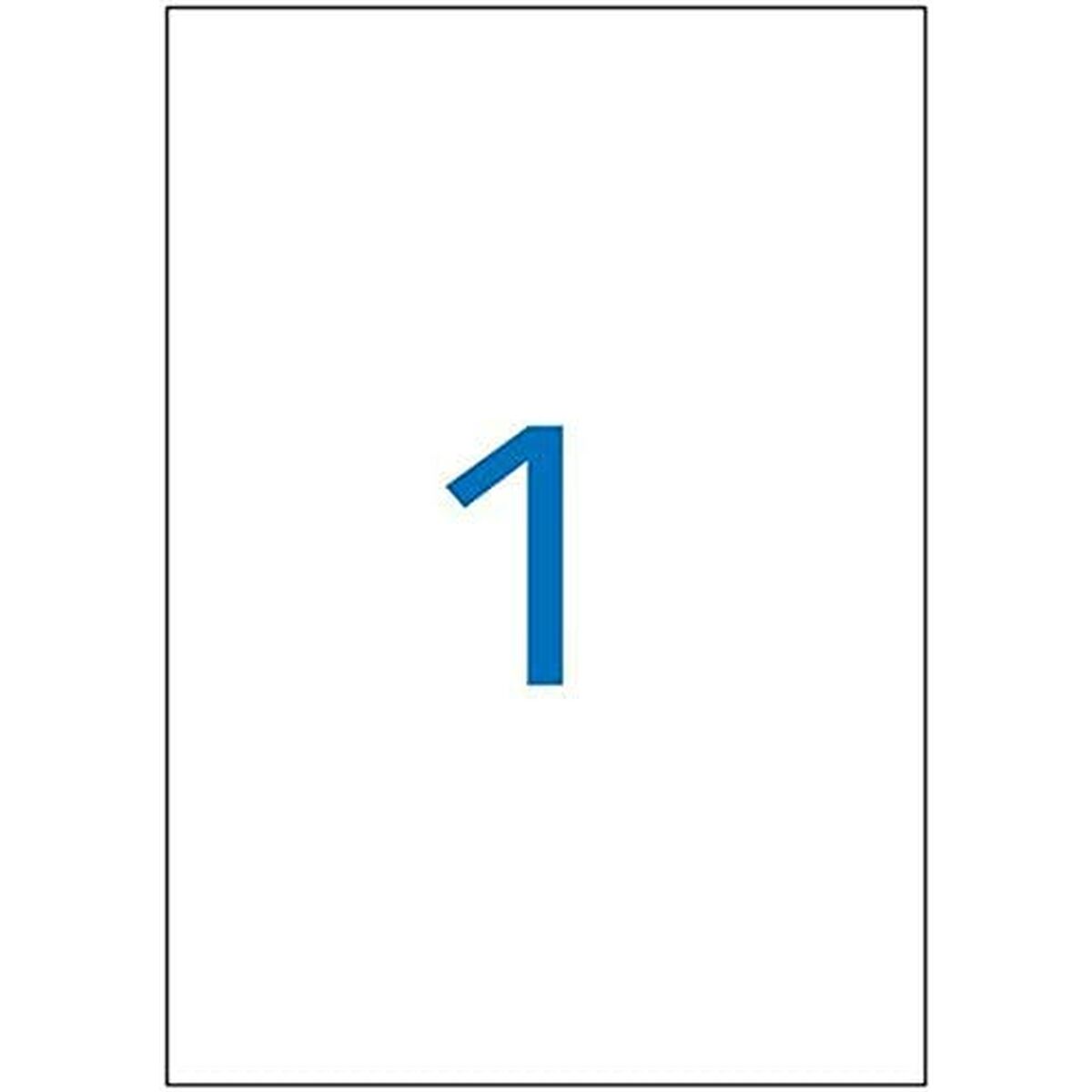 Клейкие этикетки Apli 100 Листья Белый 210 x 297 mm-2