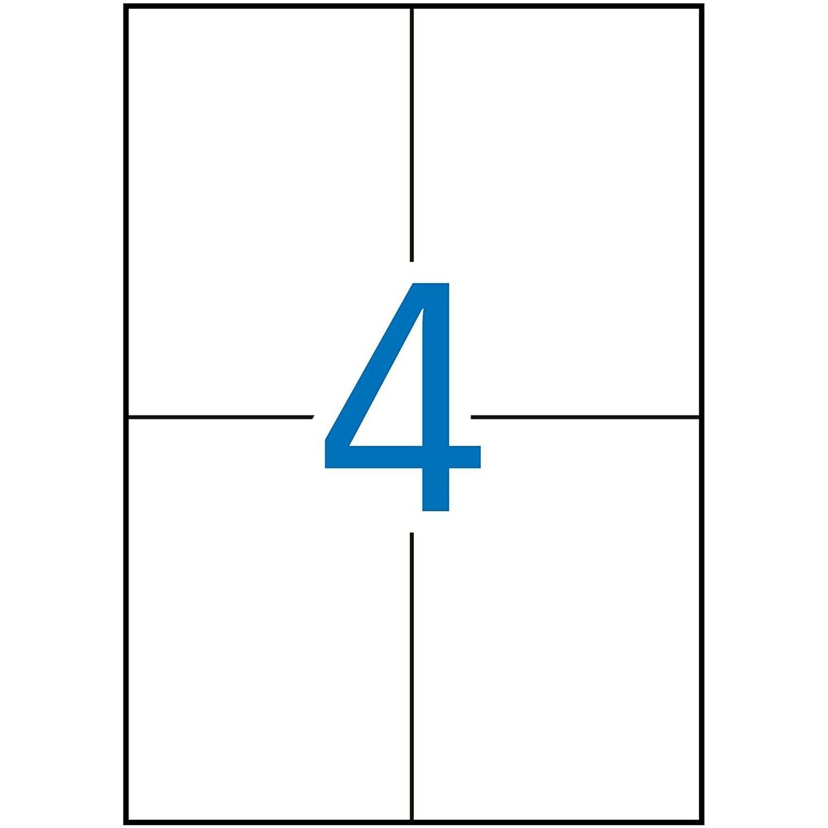 Этикетки для принтера Apli Жёлтый 20 Листья 105 x 148 mm-2