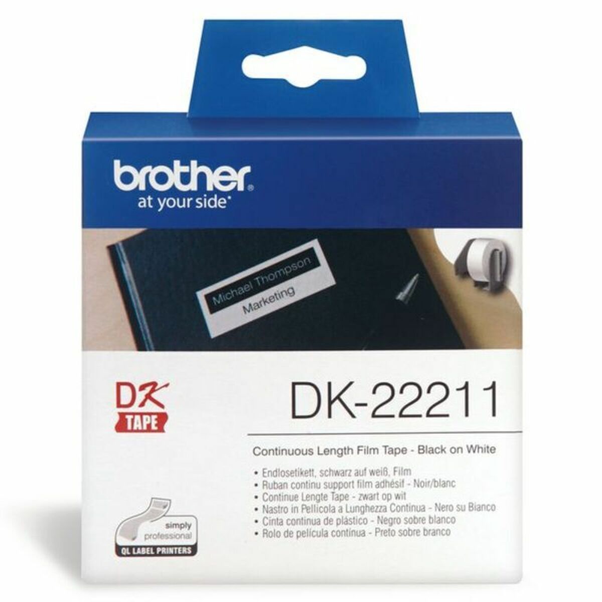 Кассета кинопленки Brother DK-22211 29 mm Чёрный-3