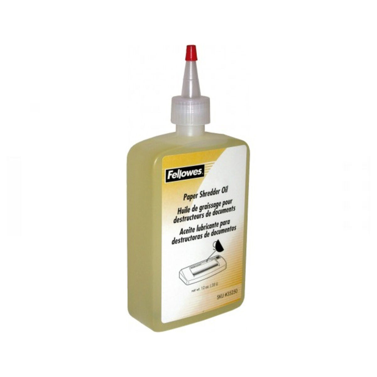 Смазывающее масло для шредера Fellowes 35250 (350 ml) Жёлтый Янтарь 350 ml-2