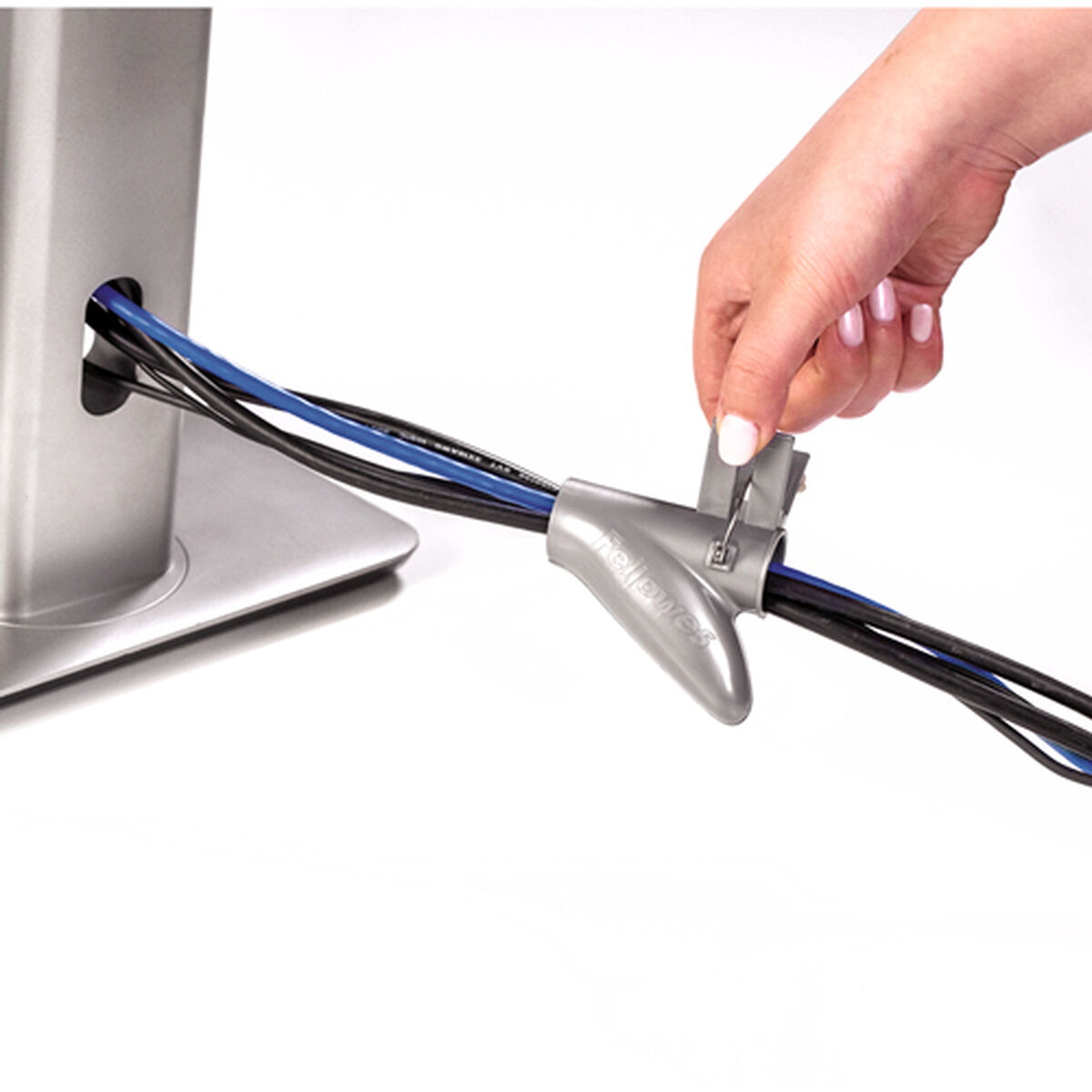 케이블 주최자 Fellowes CableZip 2 m Silver 2 mm Ø20 mm-2