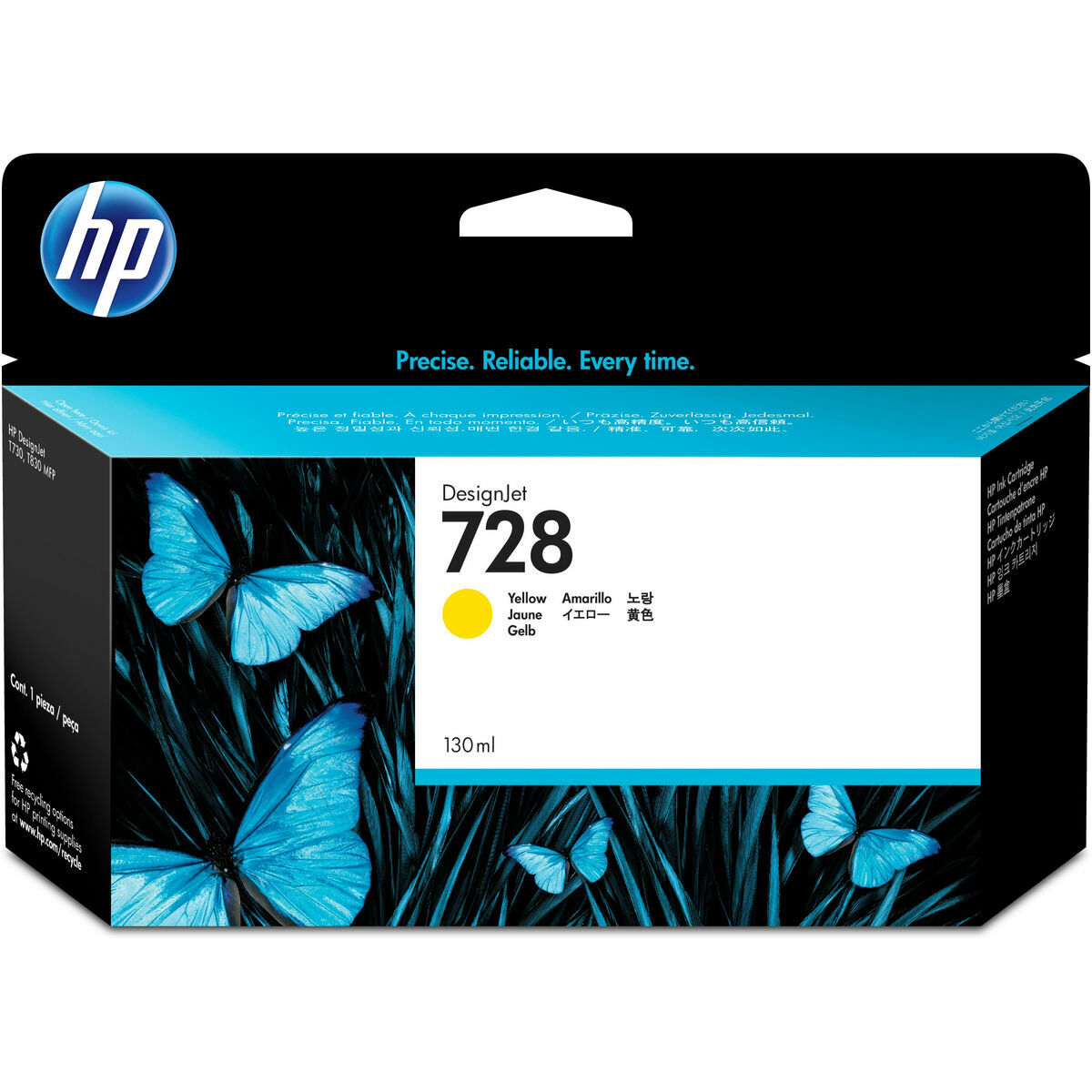 HP 728 Orijinal Mürekkep Kartuşu Sarı