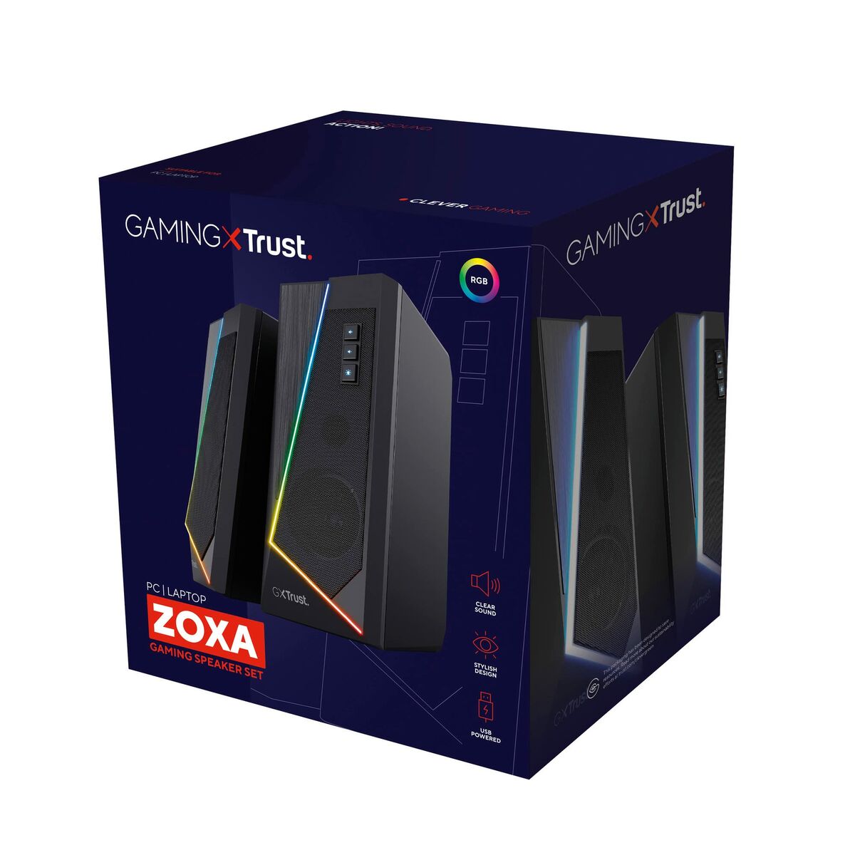 Динамики Gaming Trust GXT 609 Zoxa Чёрный 12 W-6