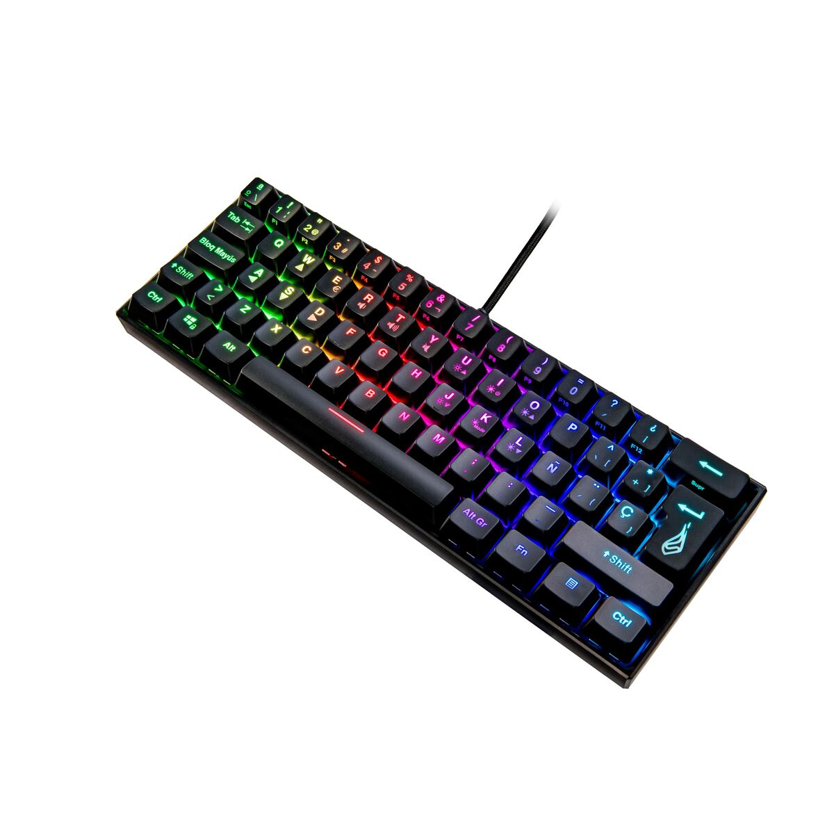 Клавиатура Verbatim KP-M1 Чёрный Испанская Qwerty-2